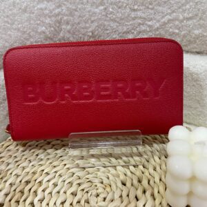 Burberry Soft Grain Elmore Zip Around Wallet Red​
