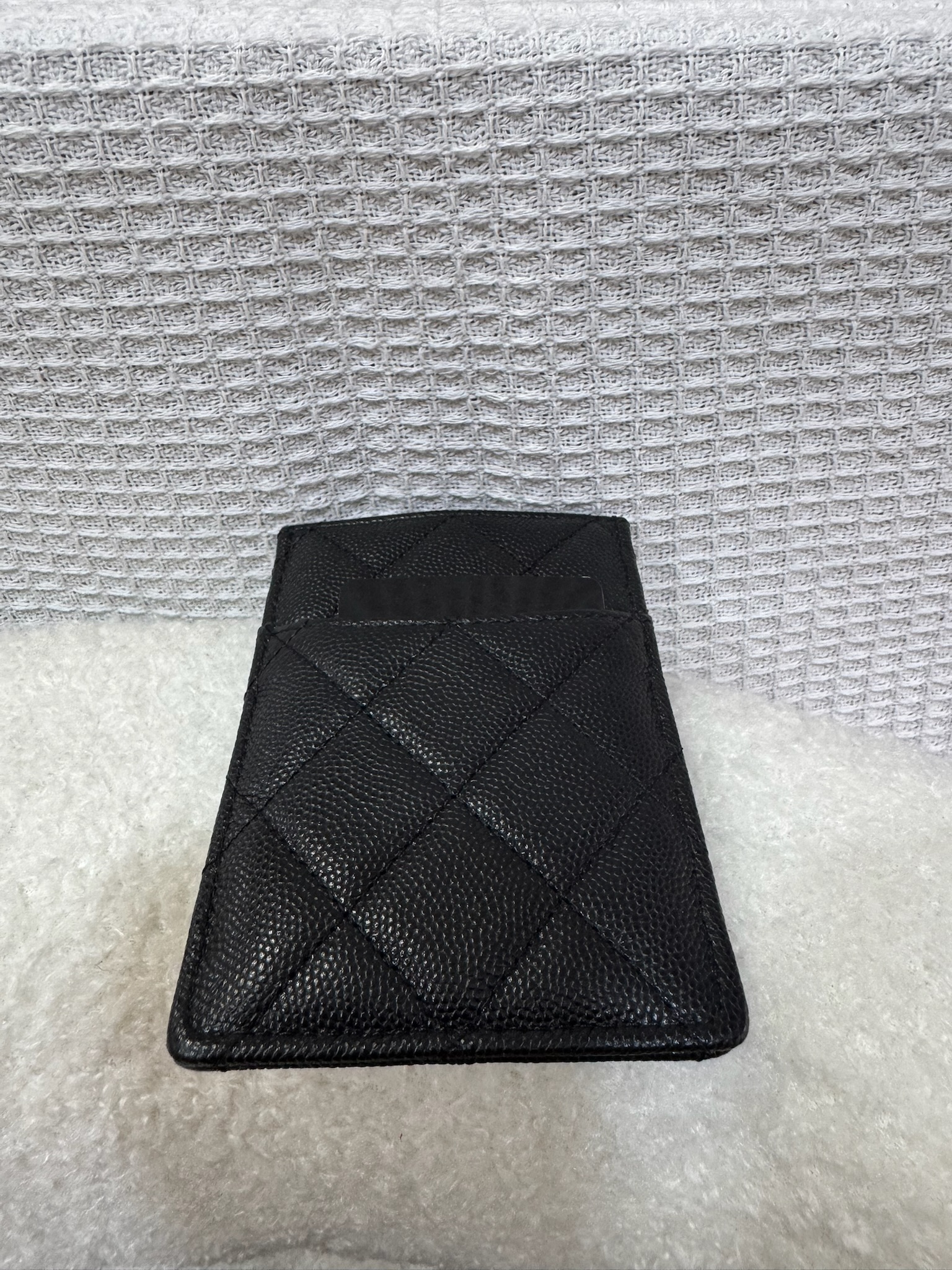 Chanel Crystal Vertical Card Holder 95 New - Image 8