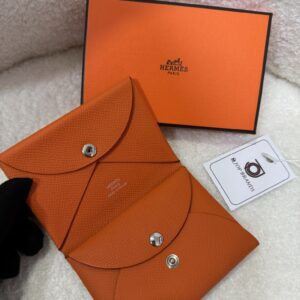 Hermes Calvi Duo Card Case 95 New