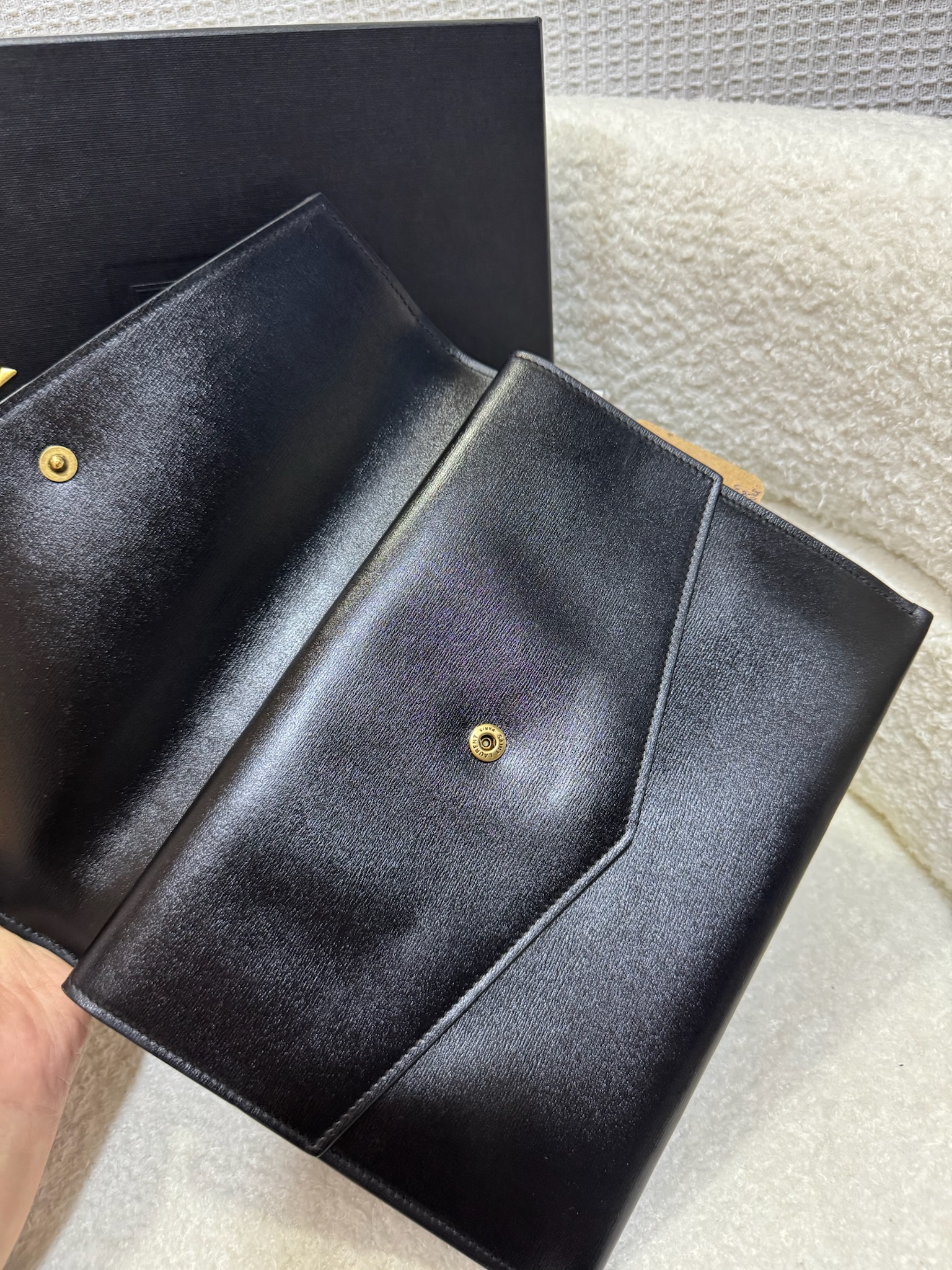 YSL Envelope Double Flap 95 New - Image 4