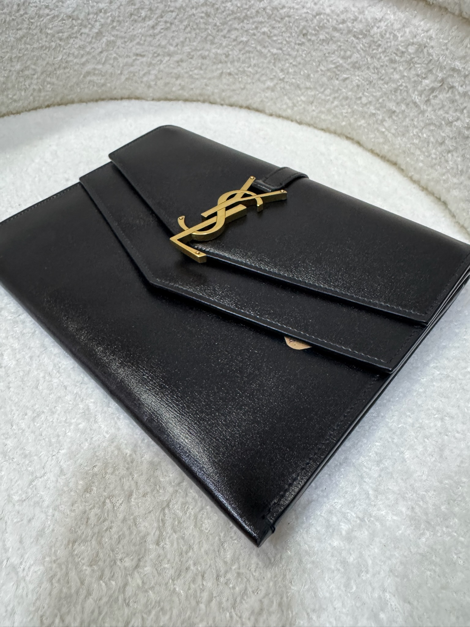 YSL Envelope Double Flap 95 New - Image 9