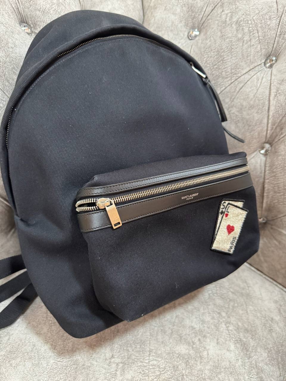 YSL Casual Denim Backpack 95 New - Image 4