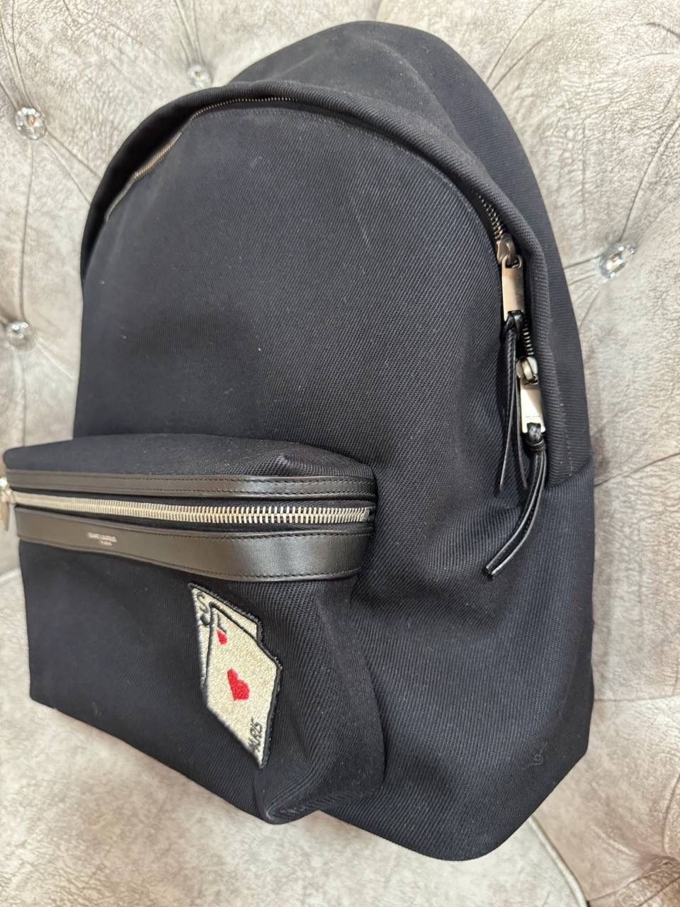 YSL Casual Denim Backpack 95 New - Image 5