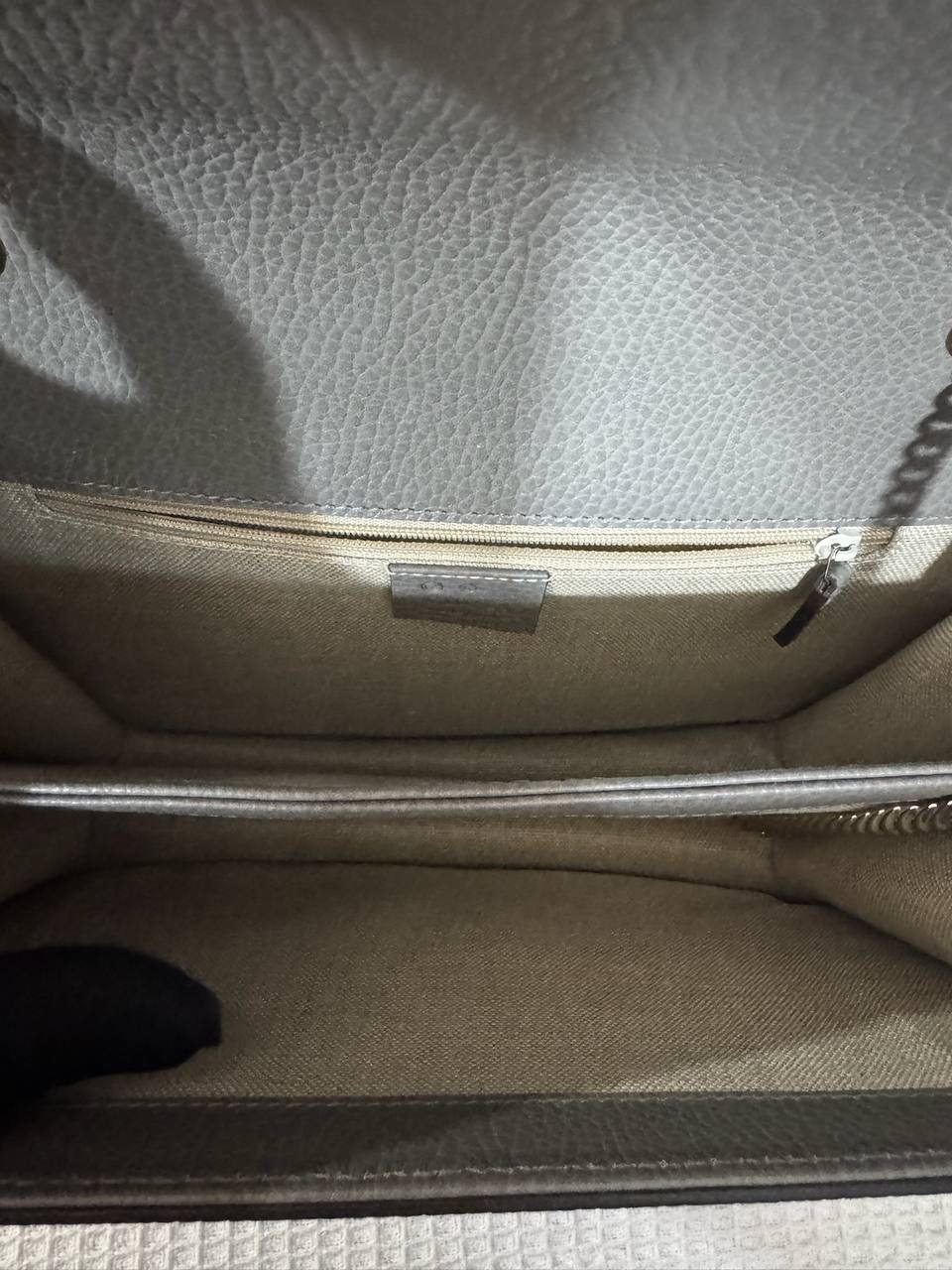 Gucci Interlocking Chain Bag Grey 95 New - Image 10