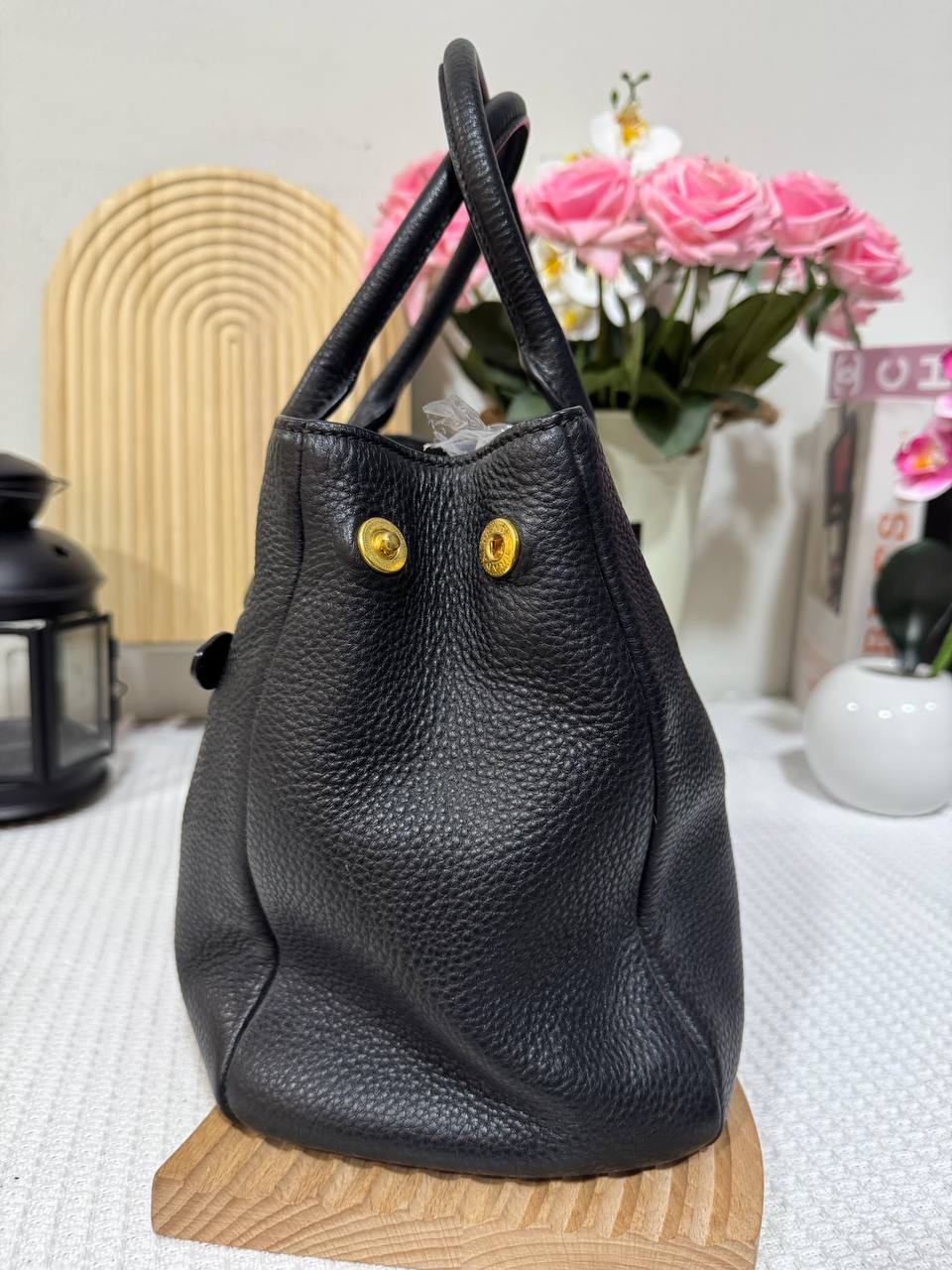 Prada Vitello Phenix Leather Tote 90 New - Image 4