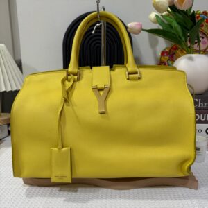 YSL Chyc Cabas Y bag Yellow 90 New