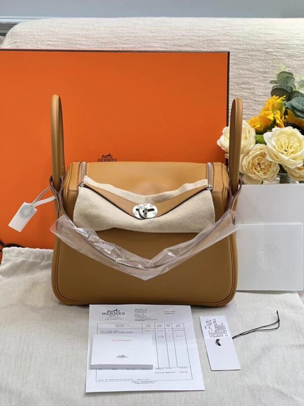Hermes Lindy 26 Sesame Verso Celestre Swift PHW 99 New