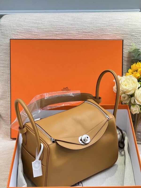 Hermes Lindy 26 Sesame Verso Celestre Swift PHW 99 New - Image 5