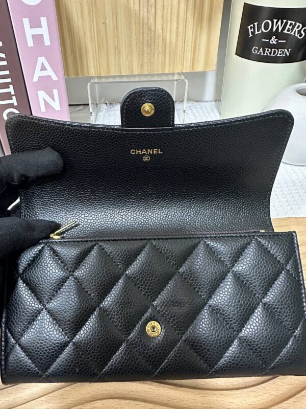 Chanel Classic Flap Long Wallet 95 New - Image 8