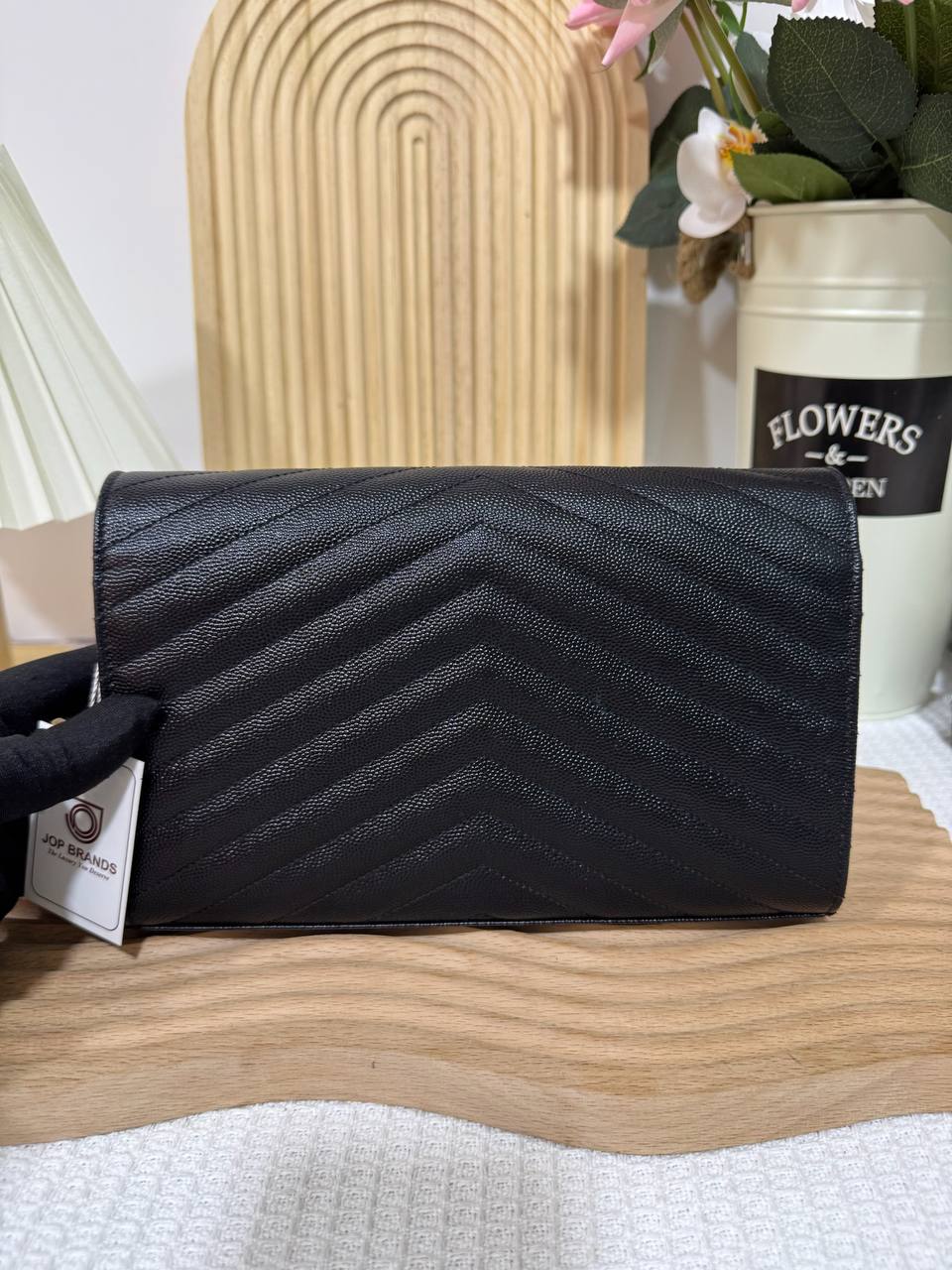 YSL Black Large Envelope WOC 95 New - Image 3