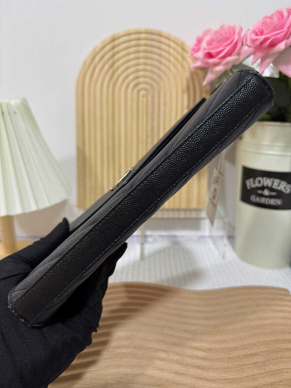 YSL Black Large Envelope WOC 95 New - Image 6