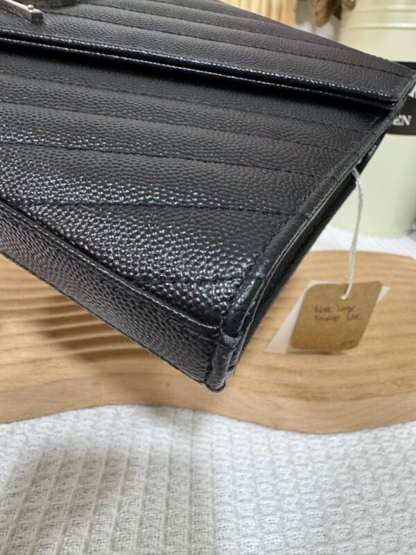 YSL Black Large Envelope WOC 95 New - Image 8