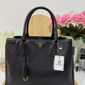 Prada Saffiano Lux Convertable Tote 95 New