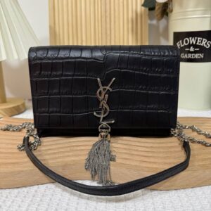 YSL Small Envelope WOC Crocodile Skin Style 90 New