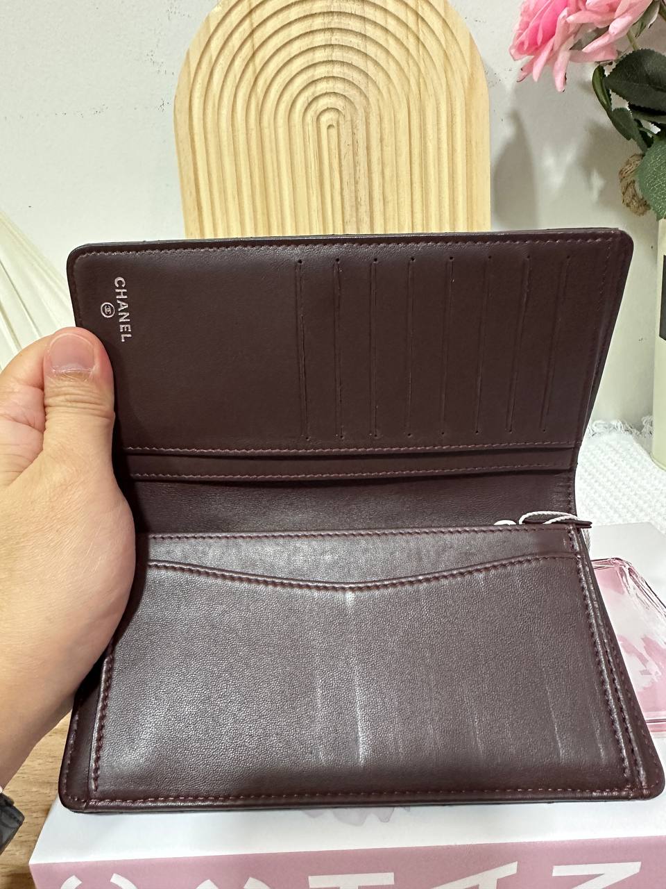 Chanel Flap Long Wallet 92 New - Image 9