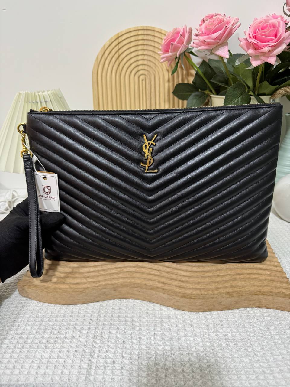 YSL Large Hand Clutch 95 New